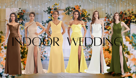 bridesmaid dresses for indoor wedding