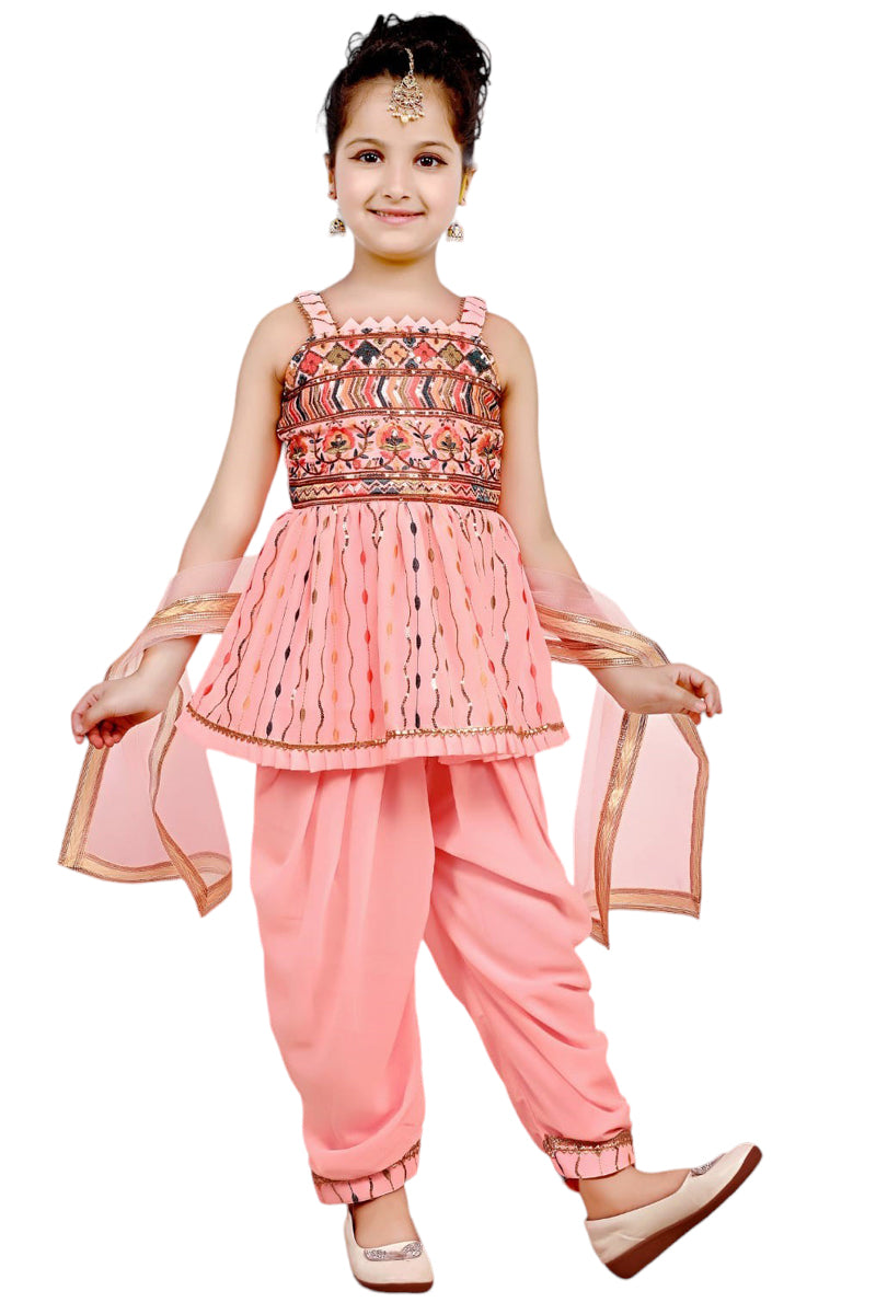 Kids Turquoise Dhoti Pants – Prathaa - weaving traditions
