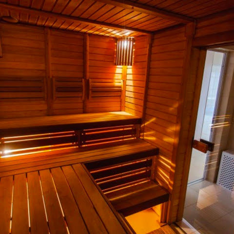 inside an infrared sauna