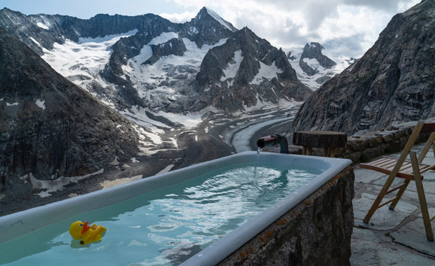 outdoors ice bath tub