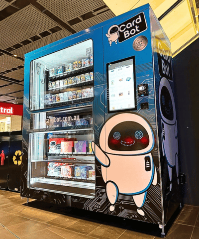 Card Bot Pokemon and trading card vending machine at Melbourne Central