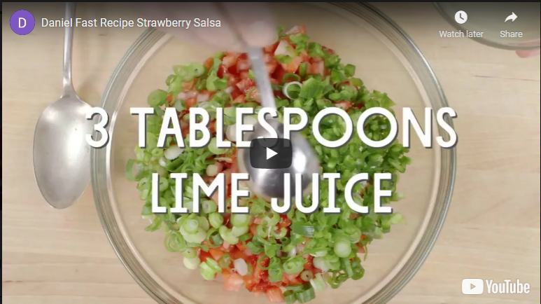 Daniel Fast Recipe Strawberry Salsa