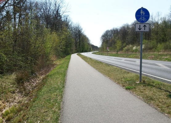 Cross Skating Rückweg an Strasse