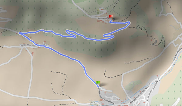 Streckenkarte Skirollerlauf auf den Ratsberg von Toblach