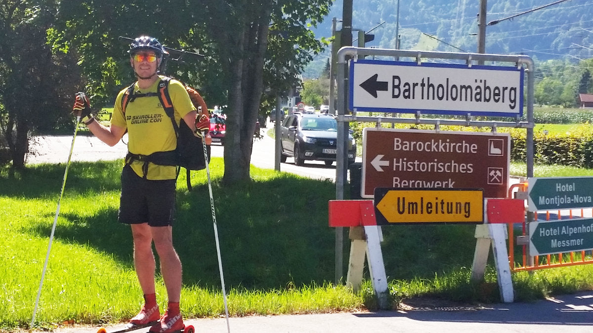 Skiroller Bergtraining im Montafon