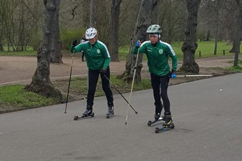 Skirollertraining statt Training mit dem Kanu