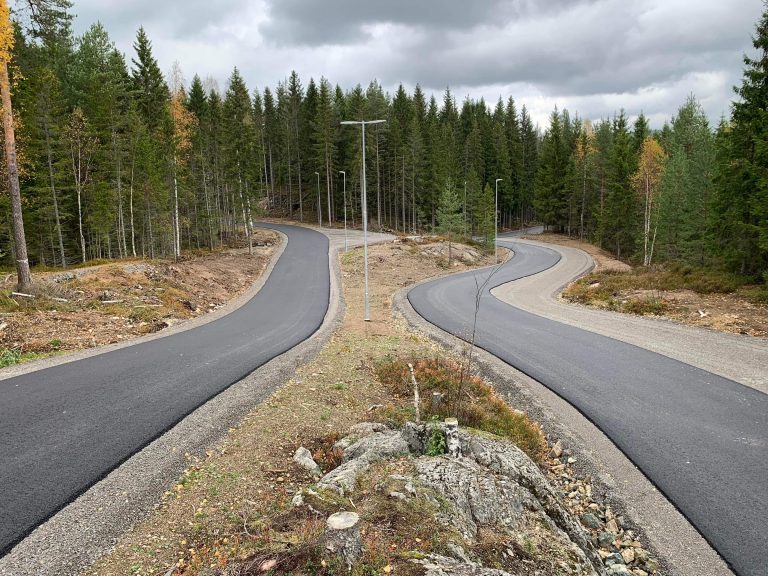 Neue Rollskistrecke in Sørli (Norwegen)