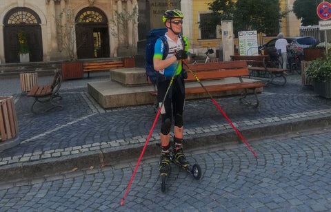 Stefan Prinz auf Cross Skate durch Europa