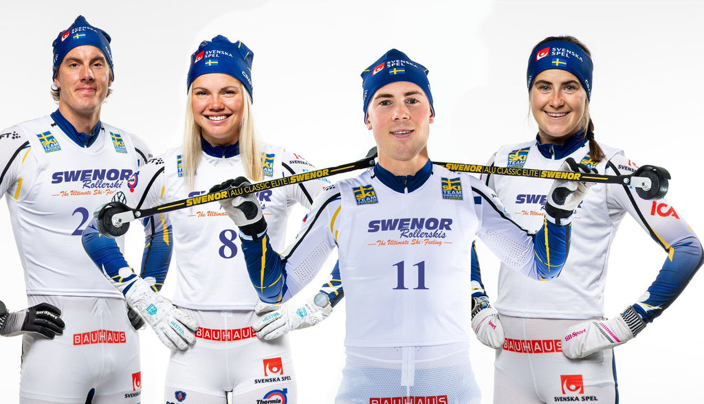 Schwedischen Nationalteam auf Skiroller