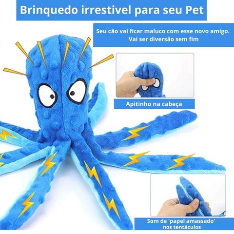 Brinquedo Polvo Mastigável Anti Stress para Cães - Movimento Pet