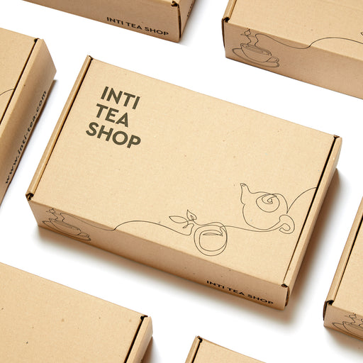 tea box - Caja de madera de cedro con Te en hebras - gift box