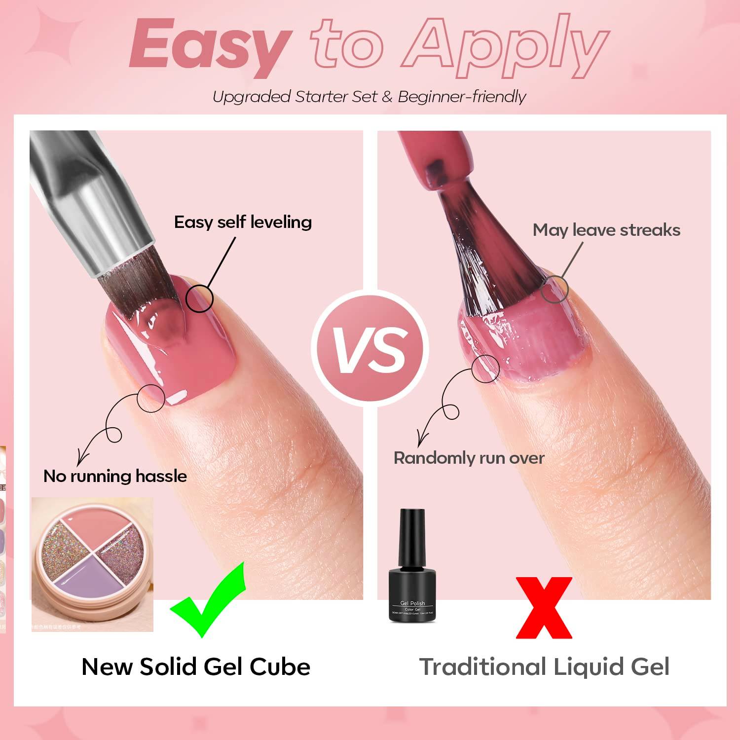 4 Colors Solid Nail Gel color9