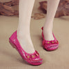 Ethnic Genuine Leather Flower Women's Single Shoes