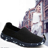 Lightweight Fashion Shoes Mesh Woven Casual Flat Nurse Walking Sneakers Knit Slip on Loafer Shoes