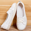 Sequins Star Design Casual Lace-Up Distressed White Sneakers