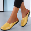 Vanccy Slippers Wear Leather Soft Soles And Comfortable Flat Shoes