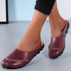 Vanccy Slippers Wear Leather Soft Soles And Comfortable Flat Shoes