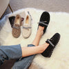 vanccy Furry Flats Loafers Fu62