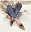 Rhinestone Rivet Flat Pointed JokerFashion Shoes