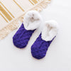 Vanccy Wool Cashmere Silicone Anti-slip Solid Color Floor Socks