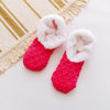 Vanccy Wool Cashmere Silicone Anti-slip Solid Color Floor Socks