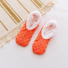 Vanccy Wool Cashmere Silicone Anti-slip Solid Color Floor Socks