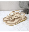 Vanccy Bohemian Clip toe weave sandals