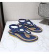 Vanccy Bohemian Clip toe weave sandals