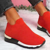 Vanccy Elastic Slip-on Flat Shoes