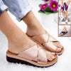 Women Artificial PU Shoes Slippers Orthopedic Bunion Corrector Comfy Platform Wedge Ladies Casual Big Toe Correction Sandal
