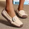Vanccy Leather Flat-bottomed Casual Shoes