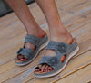 sandals with arch support women's Flower Retro Wedge Comfortable platform Slippers