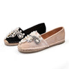 Soft Bottom Shallow Bottom Round Head Pearl Single Shoes Female