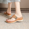 Sandals with Arch Support Anti-Slip wedges Sandal Vintage Flip Flop comfortable slippersNon-slip Casual Wedge Platform Shoes