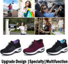 Women's Walking Shoes Sock Sneakers Slip on Mesh Air Cushion Comfortable Wedge Easy Shoes Platform Loafers