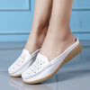 Vanccy Single Slope Heel Hollow Shoes