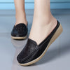Vanccy Single Slope Heel Hollow Shoes