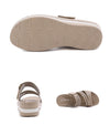 Vanccy Metal Buckle Plus Size Comfort Slippers