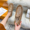 Furry Outer Wearing Flats Loafers Bling Decor BacklessWild Fluffy Flat Mules Warm flats sneakers glitter winter