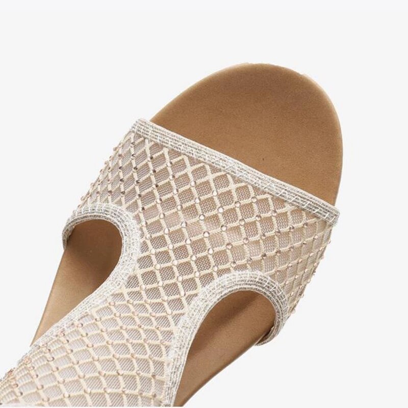 elegant Lace mesh shoes women sandals