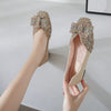 vanccyRhinestone Flat Bling Diamonds Bridal Shoes