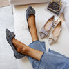 vanccy Delicate Woman Bowknot Shoes Glitter Sequin Flats