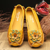 Women's Genuine Leather Moccasins Nurse Shoes Handmade Sewing Women Flats