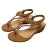 Vanccy Fashion Summer Shoes Woman Slip On Fashion Wedge Sandals