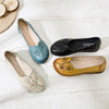 Genuine Leather Flats Women Wide Shoes Soft Pregnant Loafers