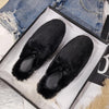 Winter Women House Slippers Furry Outer Wearing Flats Loafers Slip on Flatsfurry slippers