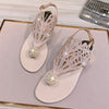 Summer women's sandals Bohemian fashion shoes middle heel and flat bottom clip toe casual women's shoes beach shoes
