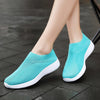 Breathable Mesh Platform Sneakers Women Slip on Soft Ladies Casual Running Shoes Woman Knit Sock Shoes Flats