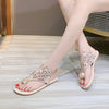 Summer women's sandals Bohemian fashion shoes middle heel and flat bottom clip toe casual women's shoes beach shoes