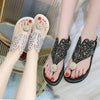 Summer women's sandals Bohemian fashion shoes middle heel and flat bottom clip toe casual women's shoes beach shoes